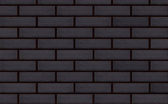 Клинкерная фасадная плитка KING KLINKER Dream House Полярная ночь (08) гладкая RF10, 250*65*10 мм